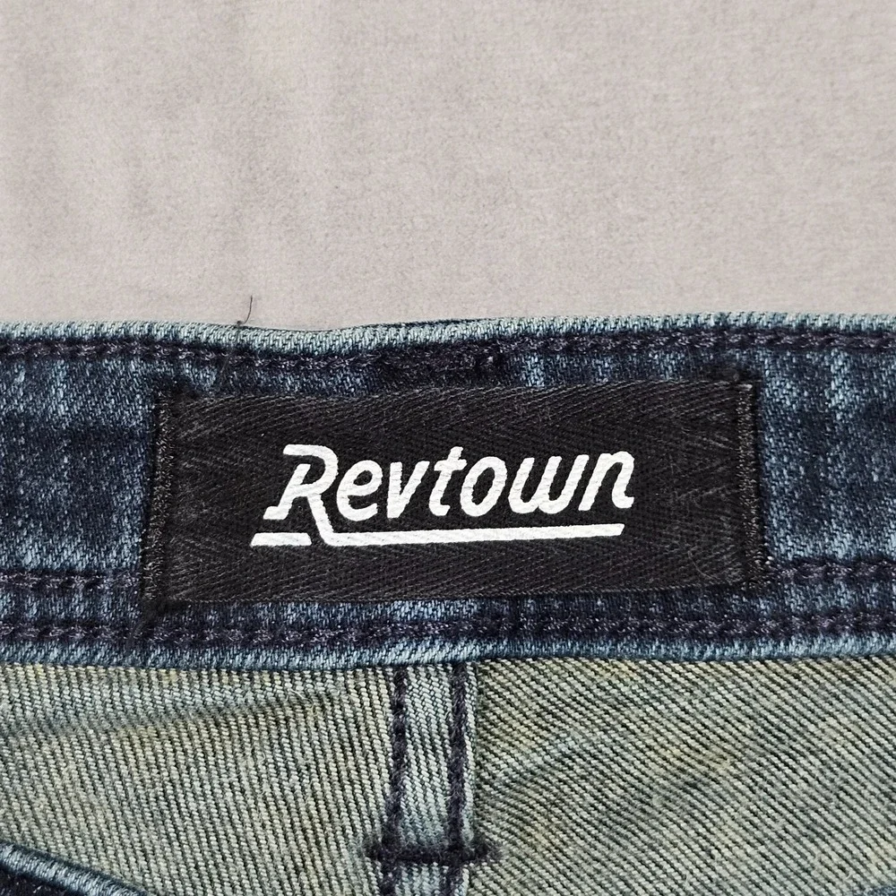 Revtown Automatic Jeans Mens 36x30 (Actual 36x28) Blue Dark Wash‎ Denim Relaxed